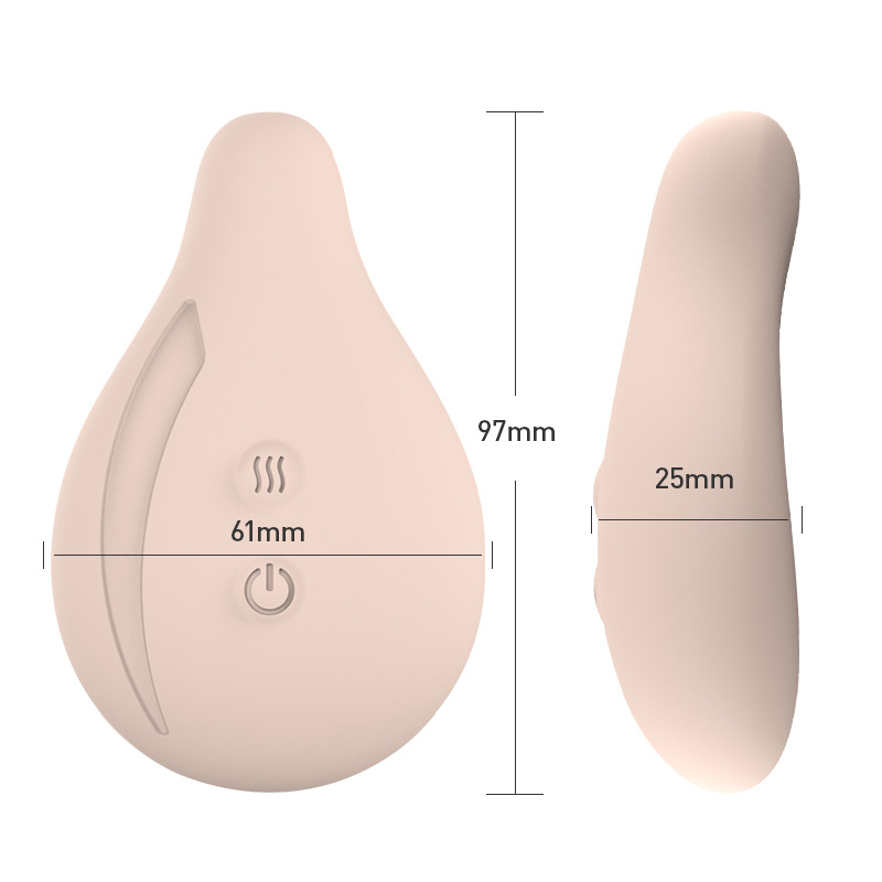 Turtle chest heating and vibrating gym massage instrument women postpartum milk bloated breast hard block dredging liquid silicone