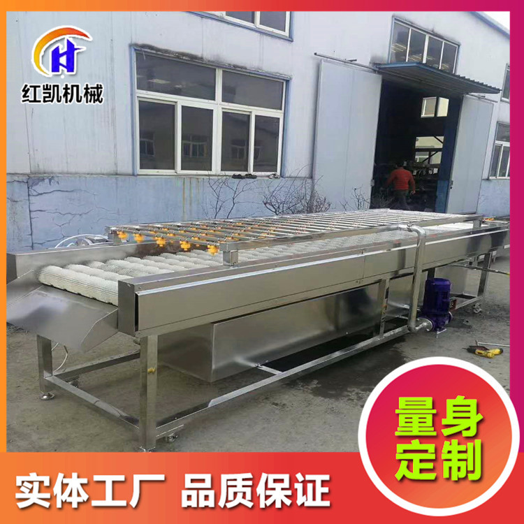 全自动毛棍清洗机 不锈钢土豆去皮清洗机 供应毛刷清洗流水线