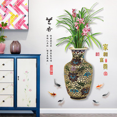 卉之彩SK9375復古中國風客廳玄關過道背景裝飾牆貼
