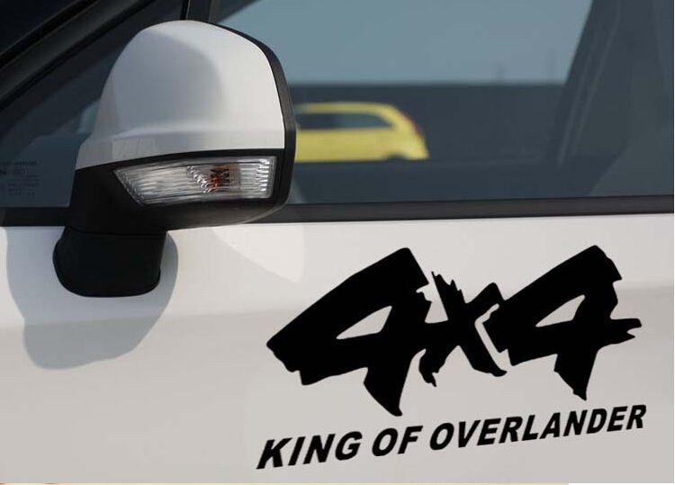 外贸KING OF OVERLANDER4X4越野汽车贴纸图片反光贴图个性涂鸦