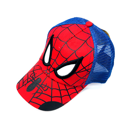 Spider Children Net Hat Summer Sun Protection Cap New Cartoon Baby Duckbill Hat Boy Sun Hat Wholesale