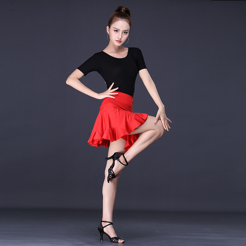 Latin dance skirt new practice skirt skirt waist seamless skirt female adult dance costume square dance short