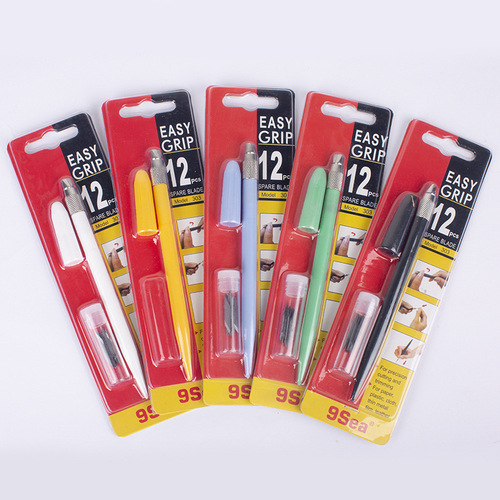Jiuyang 9Sea small black pen knife cutting rubber stamp 30 degree carving knife office paper carving paper model