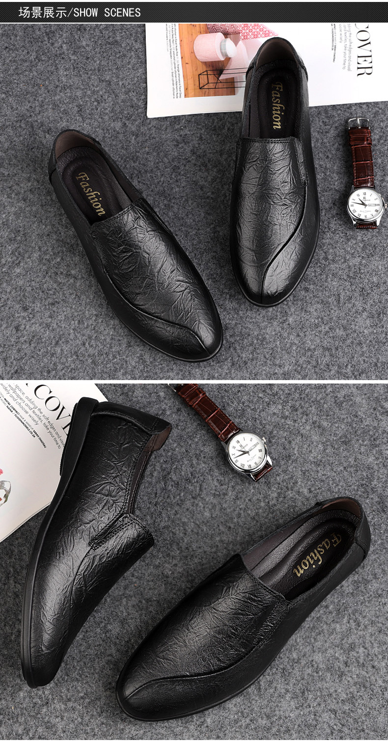 Mocassins Homme En Cuir Chaussures Décontractées Basses Confort_voghion.com