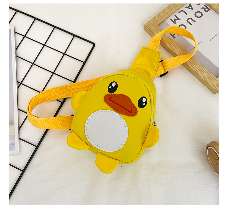 Cartoon Canvas Bag Cute Duck Child Chest Bag Small Satchel display picture 18