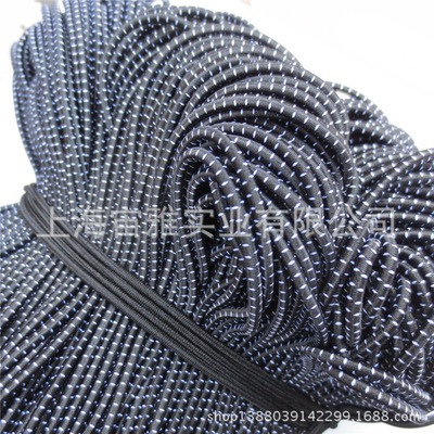 廠價直銷 圓松緊帶高彈乳膠服裝服飾抗老化黑白點定制松緊繩批發