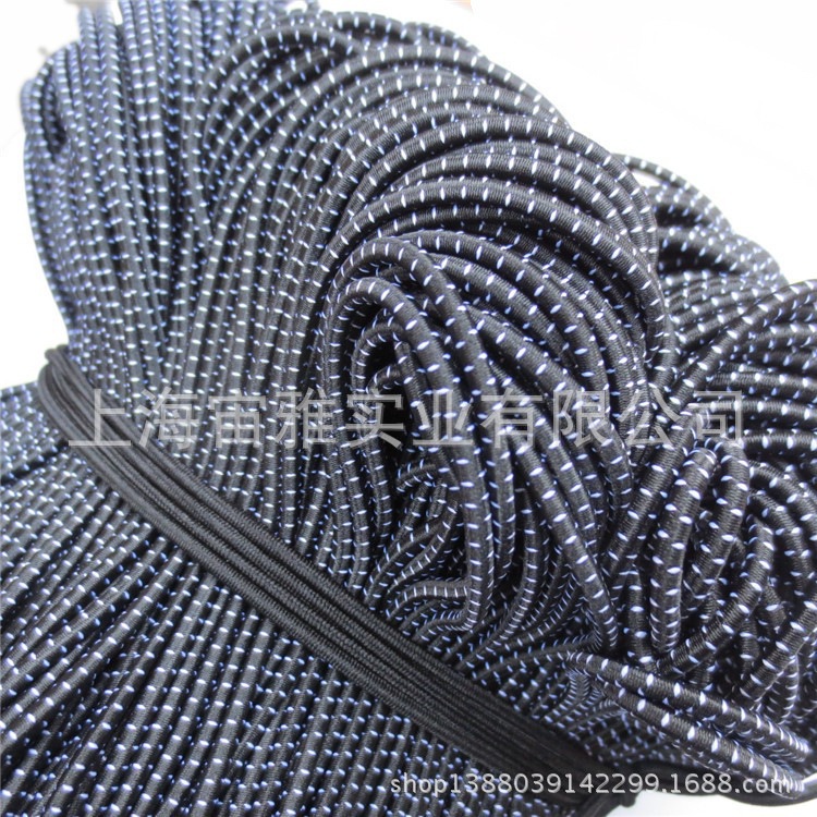 廠價直銷 圓松緊帶高彈乳膠服裝服飾抗老化黑白點定制松緊繩批發