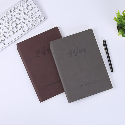 仿皮复古加厚笔记本精美简约记事本a5学生男女日记本子文具订做