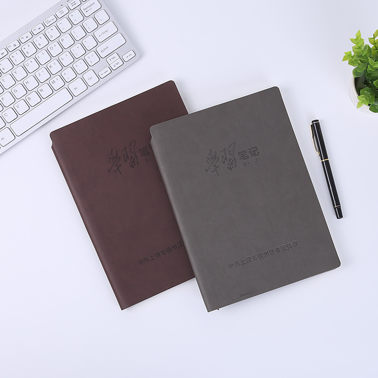 仿皮复古加厚笔记本精美简约记事本a5学生男女日记本子文具订做