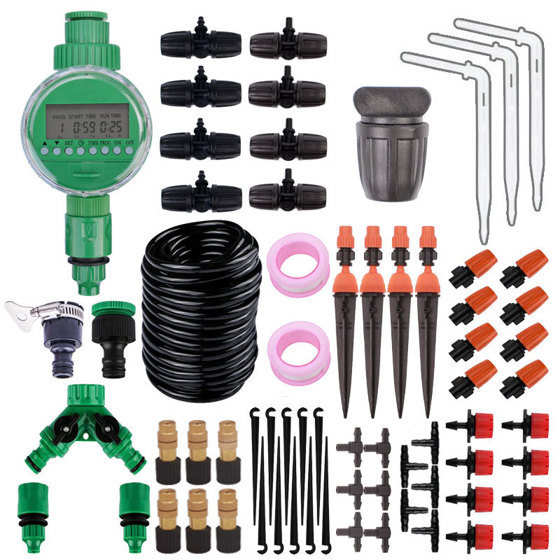 Cross-border automatic irrigator set DIY watering flowers watering timer cooling spray drip irrigation system controller
