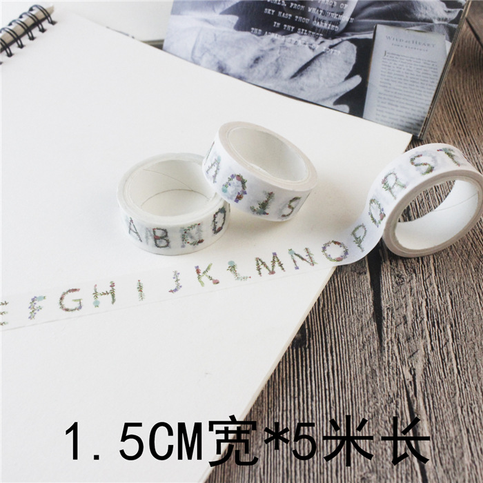 Animal y planta diario cinta lindo diario pegatinas y cinta de papel color material fresco chica corazón di Decoración