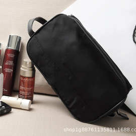 化妆包黑色 大容量洗漱包收纳包手提包旅行便携男女整理包