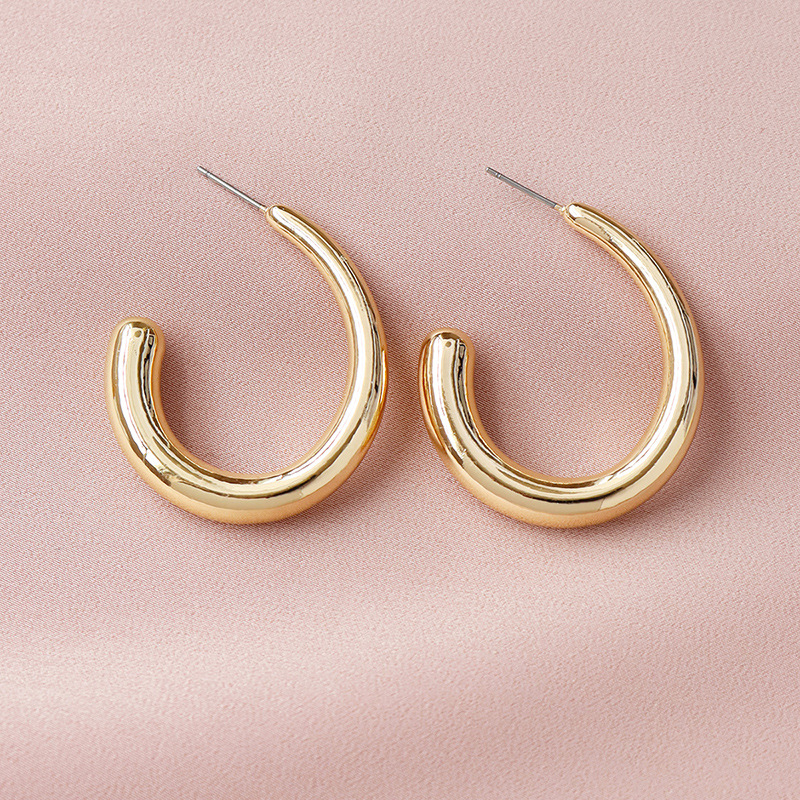 Popular New Metal Texture  Hot-selling  Earrings Wholesale display picture 1