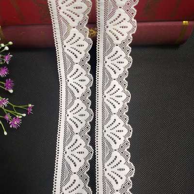蕾丝弹力花边 4公分现货供应蕾丝花边 女装童装内衣内裤服装辅料