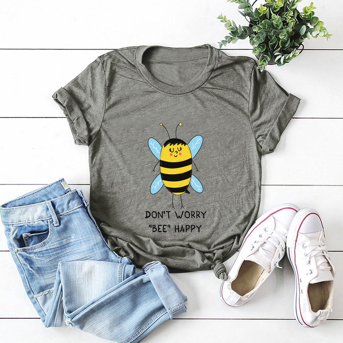 casual bee short sleeve women s t-shirt NSSN1764
