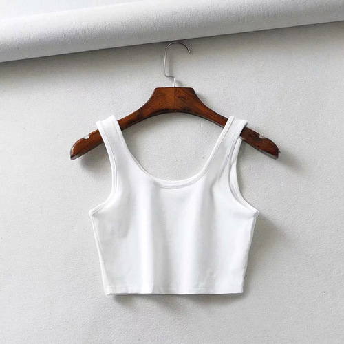 Women's sports vest, summer export style, very popular on Instagram, sexy U-neck slim-fit short quick-drying fitness yoga underwear