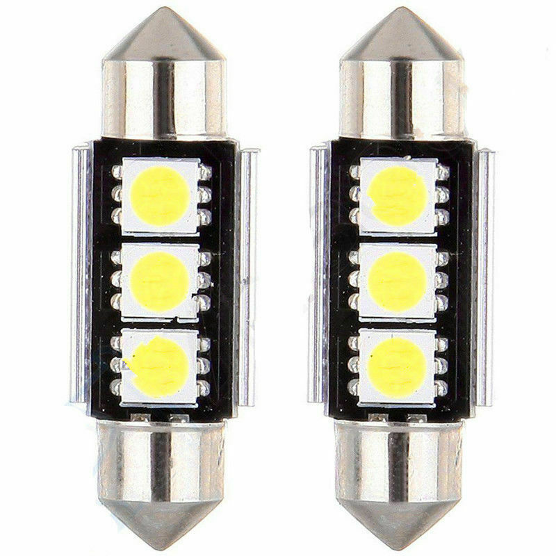 Auto LED luz de doble punta 36MM 5050 3SMD 31MM luz de techo de lectura interior decodificación canbus