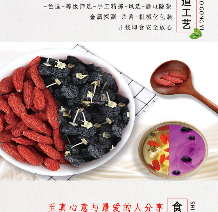 Ningxia Premium Goji Berries Gou Qi Zi 5g Individual Sachets Ready to Eat Dried Red Wolfberry in use