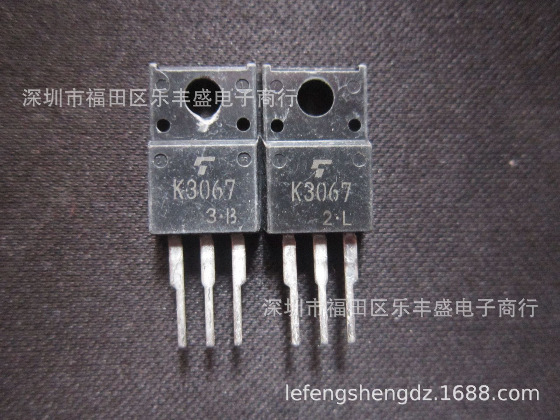 K3067 2SK3067 拆机东芝 TO-220F N通道 功率MOSFET 2A600V