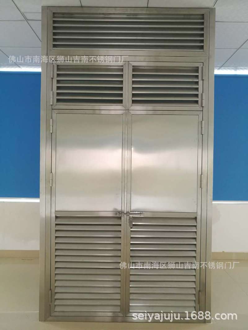 佛山吉南不锈钢门厂家制造304不锈钢配电房百叶门-阿里巴巴