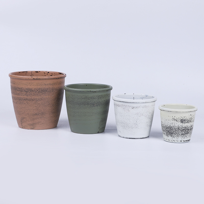 Size Red Clay White Clay Pottery Art Flower Pot Living Room Balcony Outdoor Garden Garden Flower Pot Wholesale details Picture
