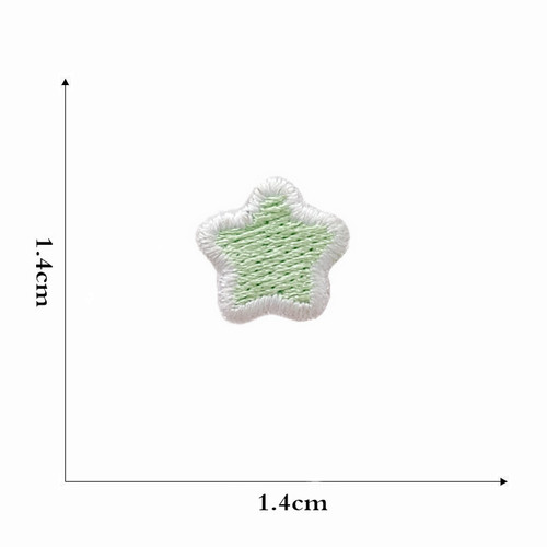 Computer embroidered cartoon rainbow cloth patch children's clothing accessories accessories patch patch five-pointed star self-adhesive embroidery applique
