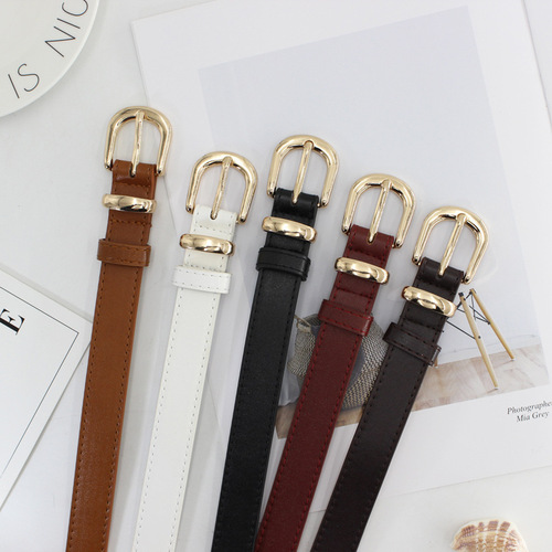 Korean chic decorative belt for women, waist slimming belt for students, simple homemade jeans belt, one piece drop shipping