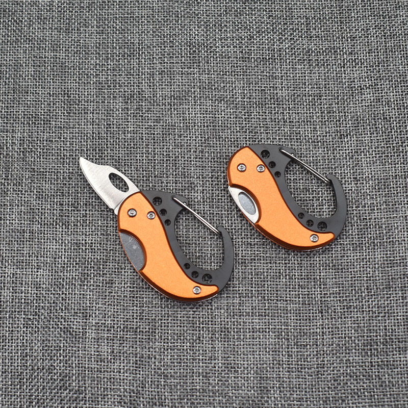 1迷你小折刀Q+Q鸡蛋户外钥匙扣小刀登山扣防身钥匙刀礼品