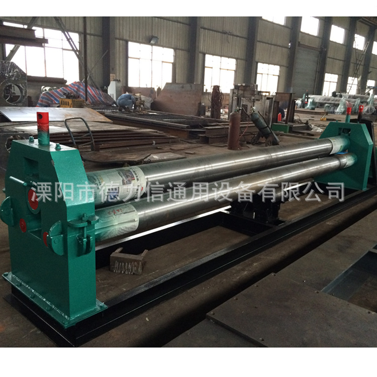 供应上海4米滚圆机 6mm厚金属钢板圆筒加工 小型手动三辊滚圆机