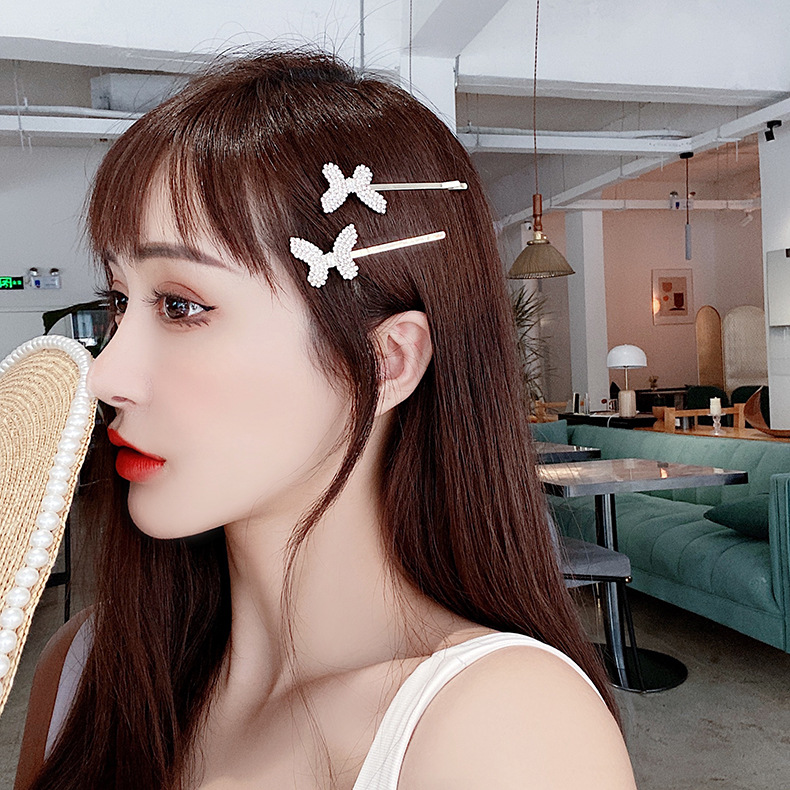 Kleine Fee Haarschmuck Koreanische Version Des Kleinen Schmetterlings Ein-wort-clip Temperament Seiten Clip Internet-promi-mädchen Seite Liu Haifa display picture 2