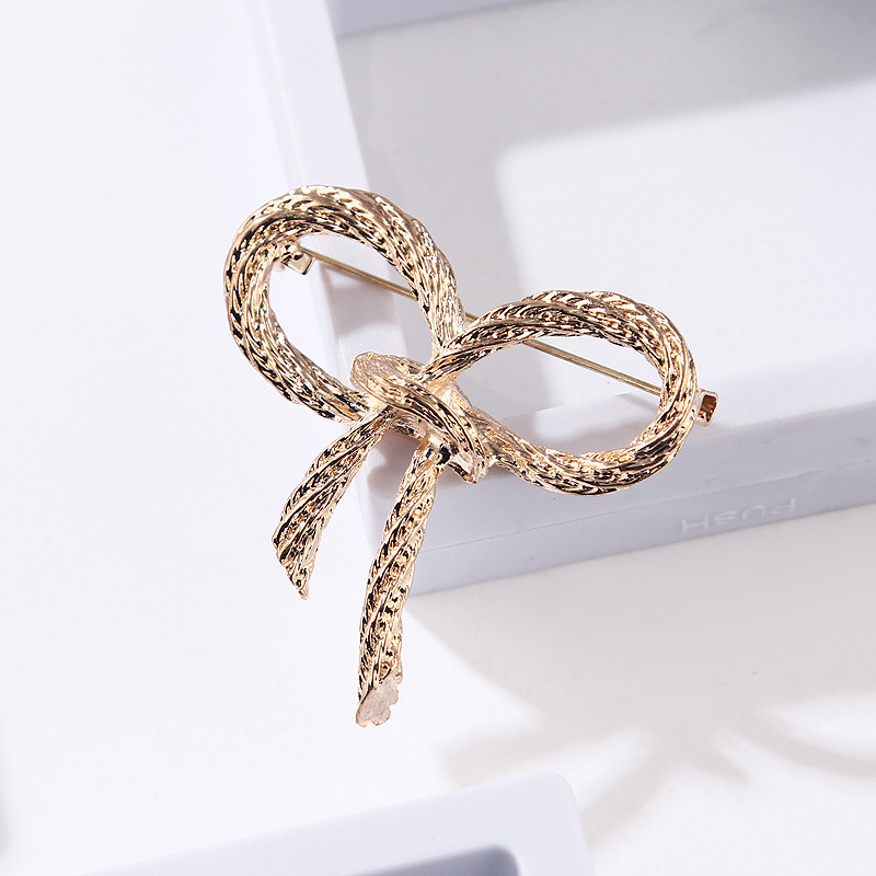 Coreano tutto abbinato modello corda oro tridimensionale goccia di olio farfalla combinata con spilla oro personalità moda accessori da donna_voghion.com