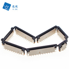 LCD connector 1.0MM pitch straight offset lead chip 4-30P FPC flat cable socket