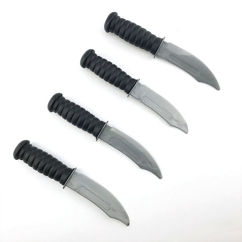 Hot Selling Children's Plastic Knife Set for International Trade Halloween Pirate Knife Plastic Flying Knife Performance Decorations