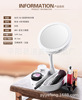 360 rotation turning stacking light and convenient portable LED desktop with light storage makeup makeup mirror platform double -sided double -sided magnification