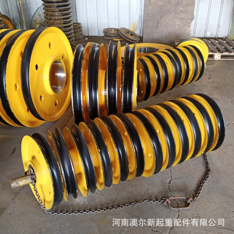 厂家供应 天车吊钩滑轮片 起重机轧制定滑轮组 400*120内孔滑轮片