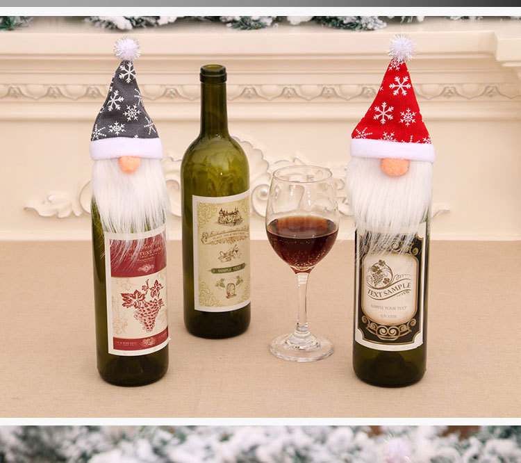 Hot Selling Fashion Wine Bottle Sets Dining Table Home Decorations Faceless Elderly display picture 7