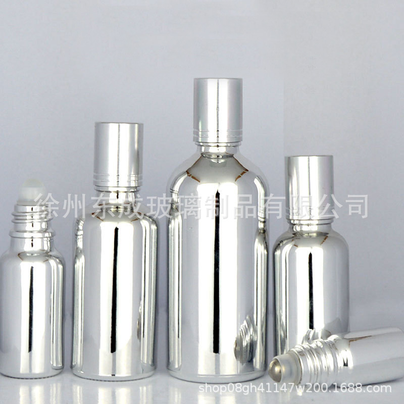 5-100ml电镀玻璃精油分装空瓶化妆品走珠瓶涂抹眼霜滚珠瓶