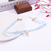 Factory direct selling blue chick necklace folds and exquisite Korean handmade jewelry shelves spot wholesale