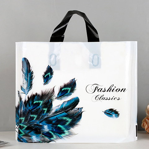Nueva tienda de ropa engrosada bolsa de plástico bolso de la ropa de las mujeres ropa de embalaje bolsa de regalo de compras al por mayor image 13