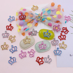 DIY Children's Hair Clips Crown Headwear Princess Girl Import Gold Powder Crown Hair Accessories