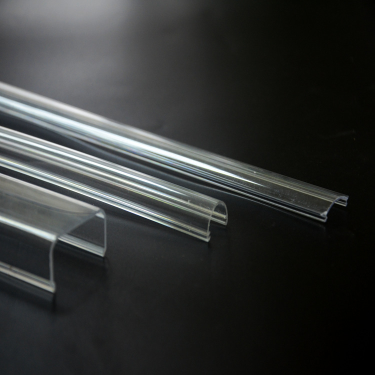 开模定制PC灯罩 PC挤出型材 PC双色共挤灯罩 PC三防灯罩 PC扩散罩