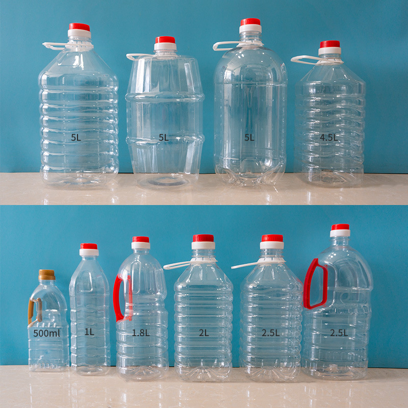 现货供应1Lpet塑料瓶 透明塑料瓶 色拉油桶 油壶 透明油桶