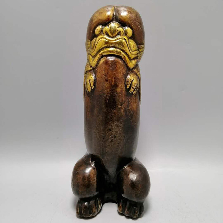 仿古纯铜黄铜耀武扬威摆件一柱擎天男根手把件性文化收藏趣味摆设