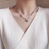 Trend fashionable retro design chain, necklace, silver 925 sample, simple and elegant design