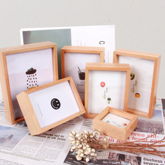 廠家直銷實木質相框擺台件創意56七寸簡約歐式相片架影樓畫框