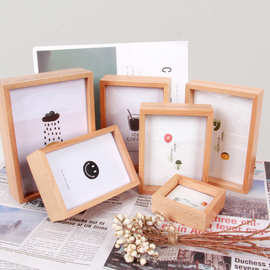 厂家直销实木质相框摆台件创意56七寸简约欧式相片架影楼画框