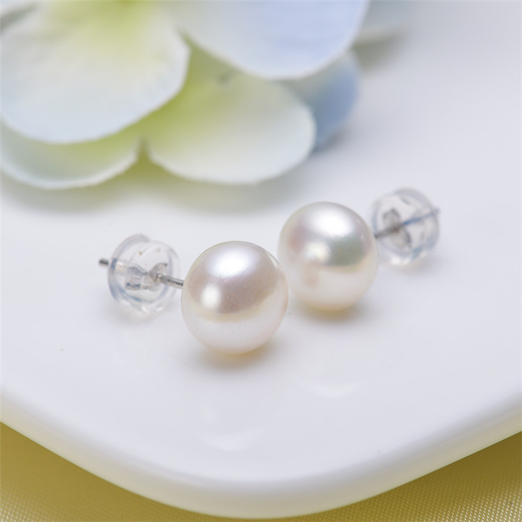 1 Pair Quantity 1 Pair Pearl Freshwater Pearl Earrings Geometric Ear Studs