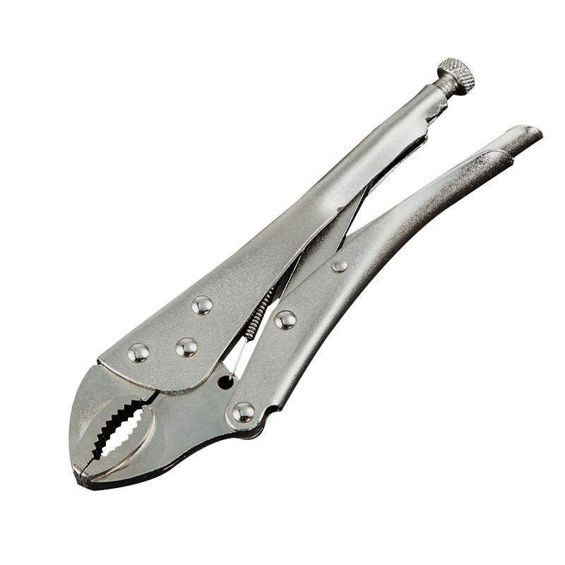 C-tipo Cadena de boca plana boca puntiaguda boca redonda alicates fuertes fuerza universal multifuncional alicates de soporte fijo soldadura eléctrica carpintería