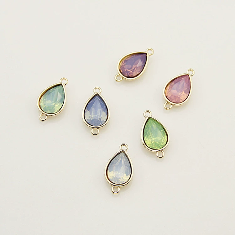 Accessories drop-shaped handmade, earrings, 10×14mm, DIY