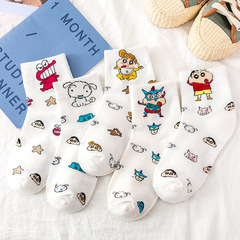 Socks for women Japanese new products cartoon animation superman student mid-calf socks wholesale street sports and leisure women's trendy socks